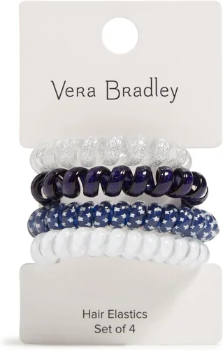 Vista 5 de Vera Bradley Juego de 4 ligas elásticas para el cabello para mujer