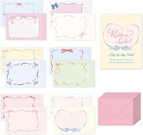 Vista 34 de Monolike Tarjeta Día a Día, 105 Luna - Mezcla de 48 mini tarjetas individuales, 24 sobres Paquete
