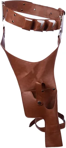 Vista 3 de Han Solo Belt with Buckle Updated Holster PU Prop Cosplay Costume Accessory