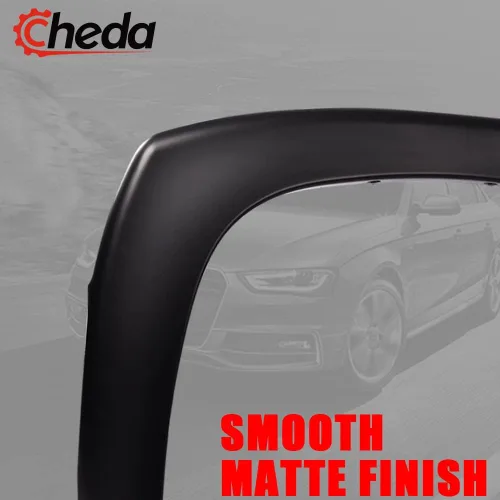 Vista 4 de CHEDA Guardabarros estilo remache de bolsillo compatible con VW Tiguan 2012-2017 atornillado negro texturizado cubierta de rueda de camión