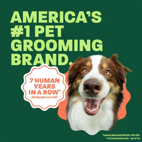 Vista 4 de TropiClean Champú y acondicionador 2 en 1 para perros, aroma a papaya de larga duración, desenredante hidratante para perros, seguro para cachorros