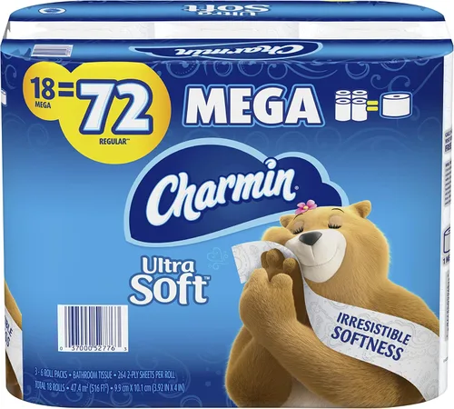 Vista 12 de Charmin Papel higiénico ultra fuerte (3 paquetes de 6 megarrollos)