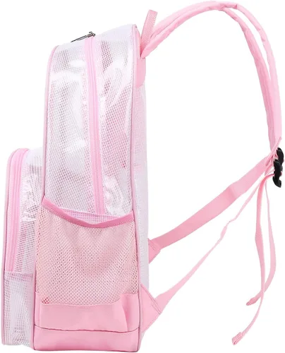 Vista 6 de Mygreen Mochila aprobada para estadios, mochila escolar resistente para laptop 15.6, transparente, Modernoajustado