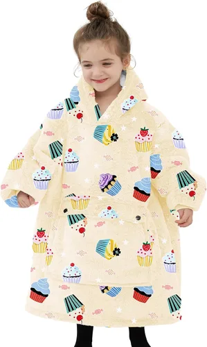 Vista 11 de Manta con Capucha Usable NOUKOW Manta Sherpa de Gran Tamaño Sudadera de Franela con Bolsillo Grande