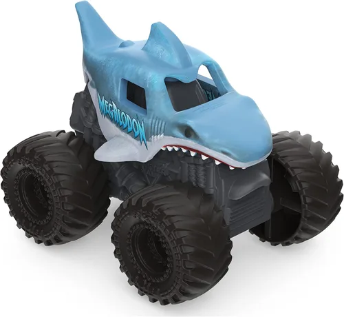 Vista 7 de Monster Jam, Mini camiones monstruo coleccionables oficiales, paquete de 5 con 1 camión misterioso, escala 1:87