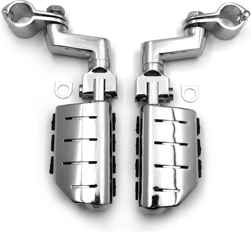 Vista 6 de XKH - Abrazaderas de autopista de 1 pulgada compatibles con V-STAR Roadstar KAWASAKI VULCAN cromadas [B010WLAUJ2]
