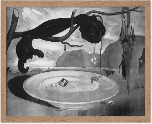 Vista 16 de Poster Master Póster vintage – Impresión de pintura de bailarina en la cabeza de la muerte – Arte surrealismo – Regalo gótico para él, ella