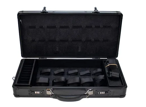 Vista 7 de HairArt Estuche de peluquero, estuche de herramientas para kit de peluquería (negro mate)