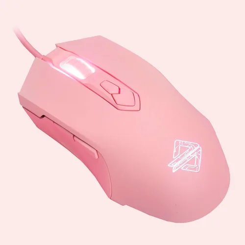 Vista 11 de Lomiluskr Ratón para juegos con cable RGB AJ52, 7 botones programables, ratones de computadora con iluminación RGB, 200-4800 DPI ajustable