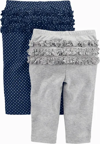 Vista 2 de Simple Joys by Carter's - Pantalones para bebé, paquete de 4
