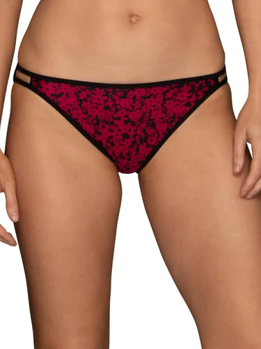 Vista 118 de Vanity Fair Bragas de bikini con tira para mujer, Illumination, con elástico sedoso y ribete de satén Paquete de 3 Negro (Midnight Black)