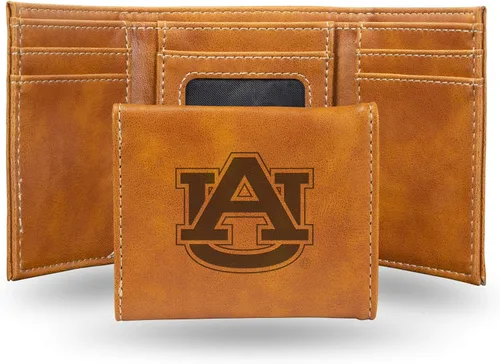 Vista 147 de NCAA Rico Industries - Billetera triple grabada con láser, con grabado láser, accesorio para hombre