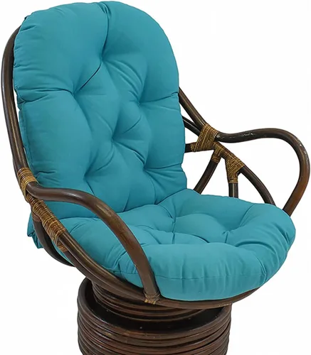 Vista 15 de Cojines basculantes de repuesto para exteriores e interiores, suaves, gruesos, lavables, de sarga sólida, giratorios, con almohada para silla