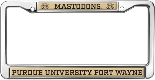 Vista 268 de Texas A&M University - Texarkana Mascot - Marco de metal estándar para placa de matrícula de tamaño completo
