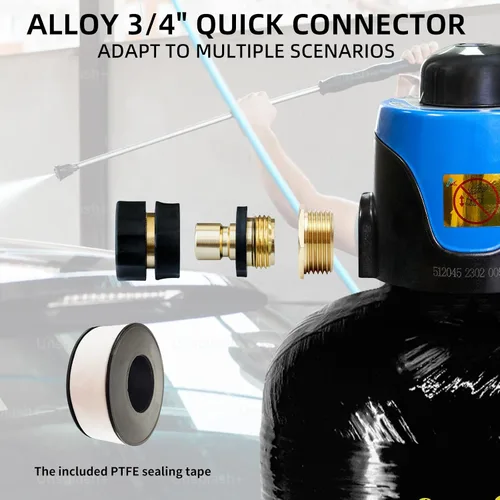 Vista 5 de Filterelated Sistema de Agua Desionizada Portátil para Lavado de Auto sin Manchas, Kit de Filtro Eliminador de Manchas de Agua de Bypass para RV