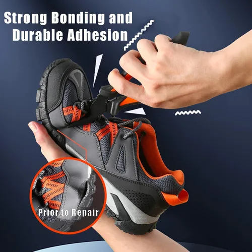 Vista 2 de PHIXBEAR Adhesivo de reparación de pegamento para zapatos de grado profesional, pegamento flexible transparente y resistente: bajo olor, sin blanco