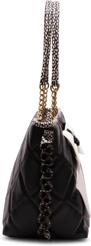 Vista 5 de Betsey Johnson Bull Dog Bow Tote, NegroBlanco, NegroBlanco