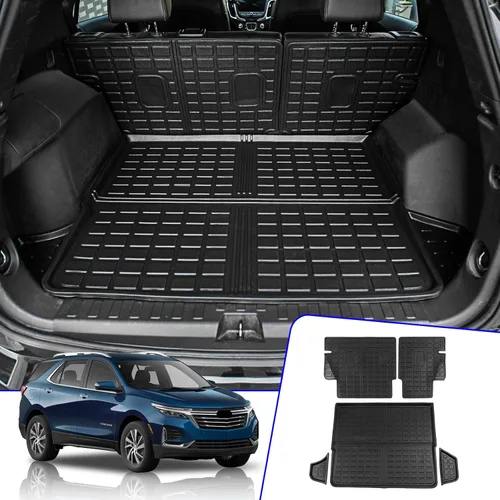 Vista 22 de Rongtaod Alfombrilla para maletero y respaldo para Jeep Grand Cherokee L