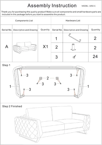 Vista 20 de Blackjack Furniture Lucca Collection - Sofás de terciopelo para sala de estar con marco de madera brasileña tapizado y patas de acero inoxidable, 2