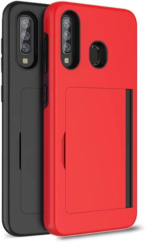 Vista 7 de Asuwish Funda para Samsung Galaxy A20 A30 A50 con protector de pantalla de vidrio templado y ranura para tarjetero, soporte para celular, Gaxaly