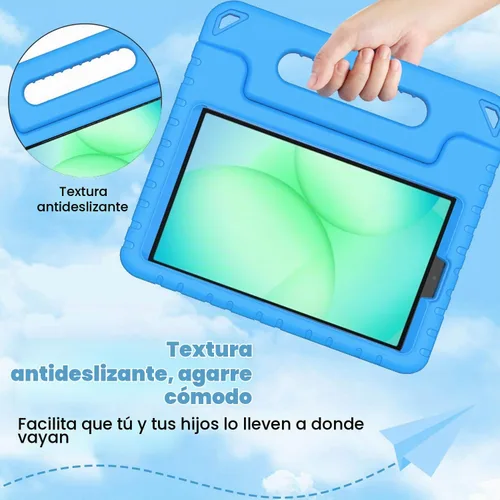 Vista 4 de BMOUO Funda infantil para Samsung Galaxy Tab A11 de 8.7 pulgadas 2025, Galaxy A9 de 8.7 pulgadas 2023 / A7 Lite 2021 con protector de pantalla, a