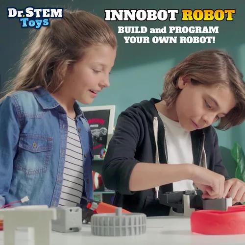 Vista 5 de Dr. STEM Toys Innobot - Robot de codificación Kit de ciencia robótica para niños de 8 años en adelante Compatible con Bluetooth, fácil