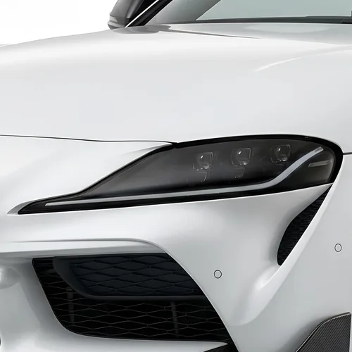 Vista 5 de BOGAR TECH DESIGNS Kit de tinte opaco de emblema compatible con Toyota GR Supra 2020-2025, humo oscuro