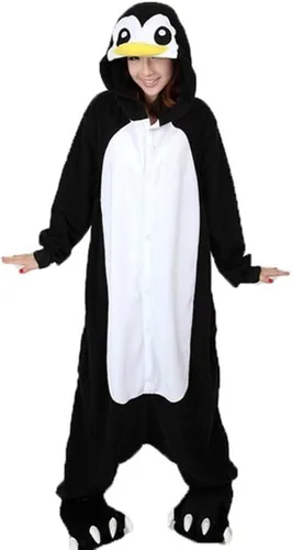 Vista 2 de iNewbetter Cosplay Homewear Lounge Wear Kigurumi Onesie Pajamas Animal Costume Unisex Penguin Sleepwear