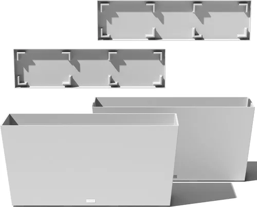 Vista 25 de Veradek Pure Series Midori - Maceta ancha para exteriores