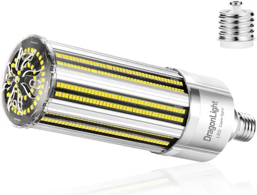 Vista 9 de DragonLight Bombilla LED de maíz mejorada de 60 W sin ventilador (reemplazo de 200 vatios MH/HPS) E26/E39 lámpara LED de base de Mogul grande 6000K