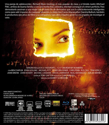 Vista 2 de Murder by Numbers [ Blu-Ray, Reg.A/B/C Import - Spain ]