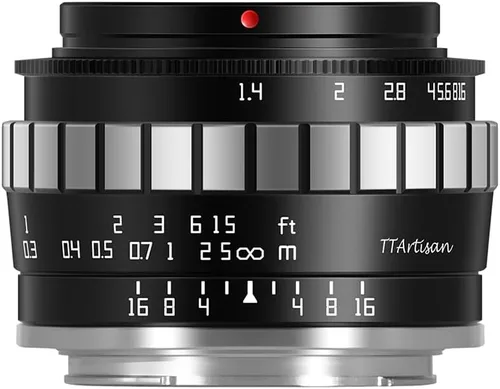 Vista 9 de TTArtisan Lente de cámara APS-C gran angular de 0.906 in F1.4 Enfoque manual para Olympus/Panasonic M43 MFT Mount EPM1 EPM2 EPL1 EPL1 EPL9 E-P6