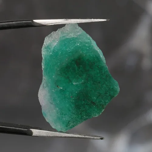 Vista 3 de REAL-GEMS Esmeralda verde natural de 16.9 quilates, piedra preciosa suelta rugosa curativa de cristal AXF-779, S, Gema, tono realza esmeralda