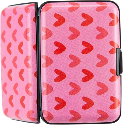 Vista 3 de Kaabao Soporte para tarjetas de crédito, cartera de metal para tarjetas de bloqueo RFID, mini funda rígida de aluminio delgada para tarjetas