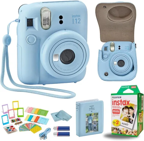 Vista 10 de Cámara Fujifilm Instant Mini 12 + Paquete de Accesorios y Funda Personalizada Compatible + Fuji Instant (20 Fotos) Álbum de Fotos Mini de Diseñador