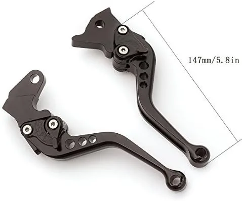 Vista 2 de FXCNC Palancas de embrague de freno ajustables cortas CNC para Tenere 700 2019-2021, Tracer 700 900 GT 2017-2021, NIKEN/GT 2019-2021, XV950 Racer
