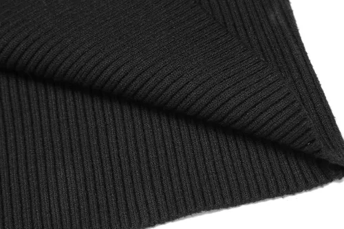 Vista 6 de COOFANDY - suéter de punto para hombre acanalado entallado y con cuello de tortuga