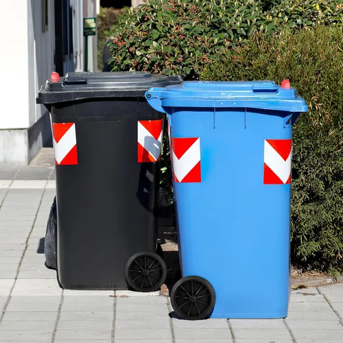 Vista 6 de Cabilock El kit de repuesto universal de ruedas de cubo de basura incluye 2 ruedas de goma y piezas de reparación resistentes de eje hueco de 18.9