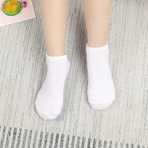 Vista 5 de Auranso 15 pares de calcetines deportivos de corte bajo para niños y niñas