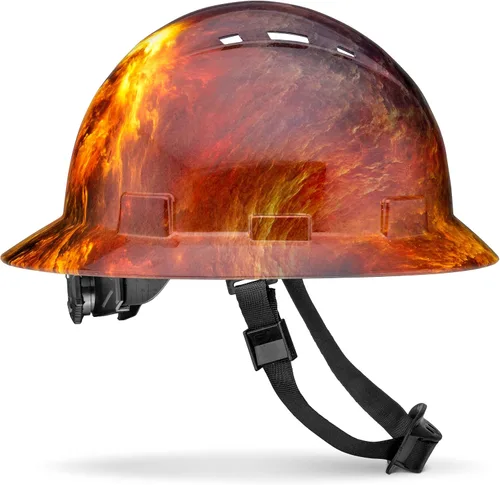Vista 12 de Casco de ala completa actualizado, ventilado, acolchado, aprobado por la OSHA Tipo 1 Clase C para trabajos de construcción, cascos de construcción