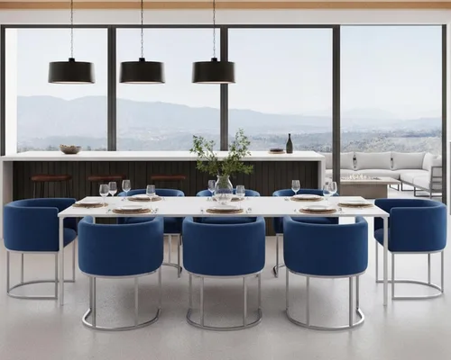Vista 19 de HNY Silla de comedor moderna de mediados de siglo tapizada en forma de barril, negra, con brazos, silla de cocina y comedor de cuero, silla auxiliar
