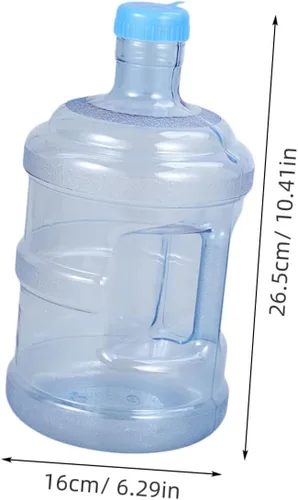Vista 2 de IMIKEYA Botella de agua con asa: Jarra de agua Botella de galón Botella de agua motivacional Jarra Reutilizable Contenedor de agua grande Botella