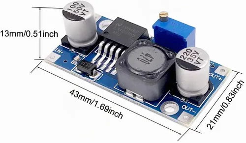 Vista 4 de Paquete de 10 LM2596 DC-DC Buck Convertidor Step Down Módulo Fuente de alimentación Salida DIP 1.25V-30V 3A