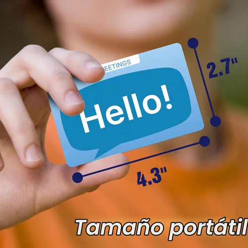 Vista 4 de 100 frases bilingües en español e inglés con prounciación en inglés, tarjetas didácticas y tabla de frases recurso de aprendizaje para estudiantes