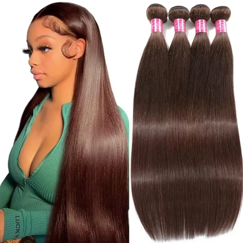 Vista 12 de Younsolo Paquetes de pelo lacio brasileño, cabello humano virgen 100% sin procesar, color negro natural, 4 paquetes, 12, 14, 16 y 18 pulgadas