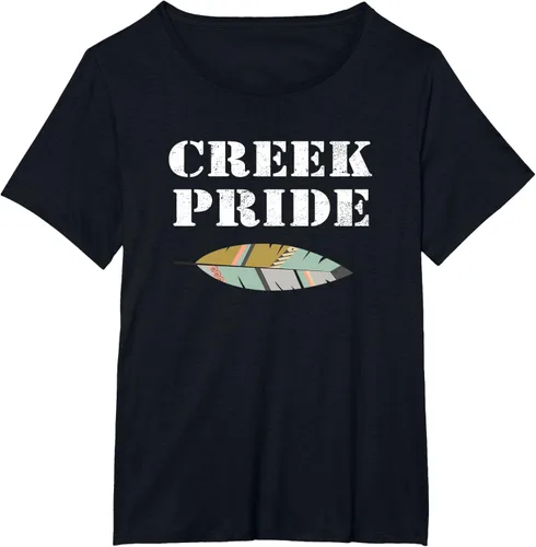 Vista 29 de Creek Native American Pride - Camiseta, Negro, S