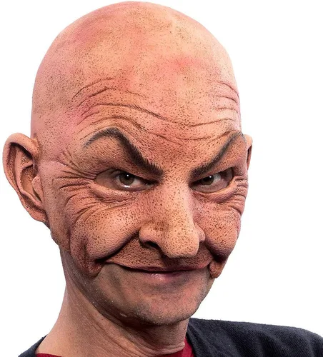 Vista 2 de Zagone Studios Johnny Máscara (Bald Old Man máscara), unisex adulto, fabricado en EE. UU.
