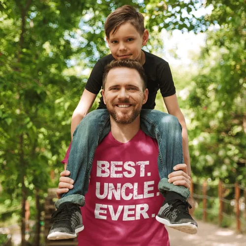 Vista 2 de Camiseta con texto en inglés "Best Dad & Uncle Ever", divertida camiseta sarcástica para papá, linda broma para hombre, regalo para papá y tío