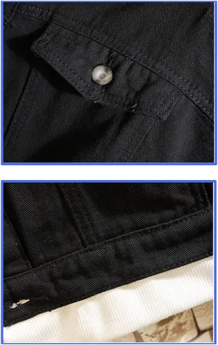 Vista 3 de Anya Forger Yor - Chaqueta de mezclilla para cosplay, diseño de anime, para la familia, para cosplay, casual, rasgada, para unisex