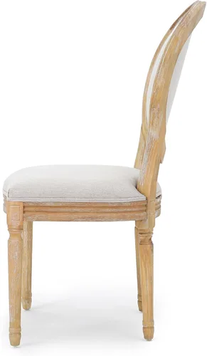 Vista 9 de Christopher Knight Home Phinnaeus Silla de comedor de tela beige de poliéster (juego de 2), juego de 2 piezas